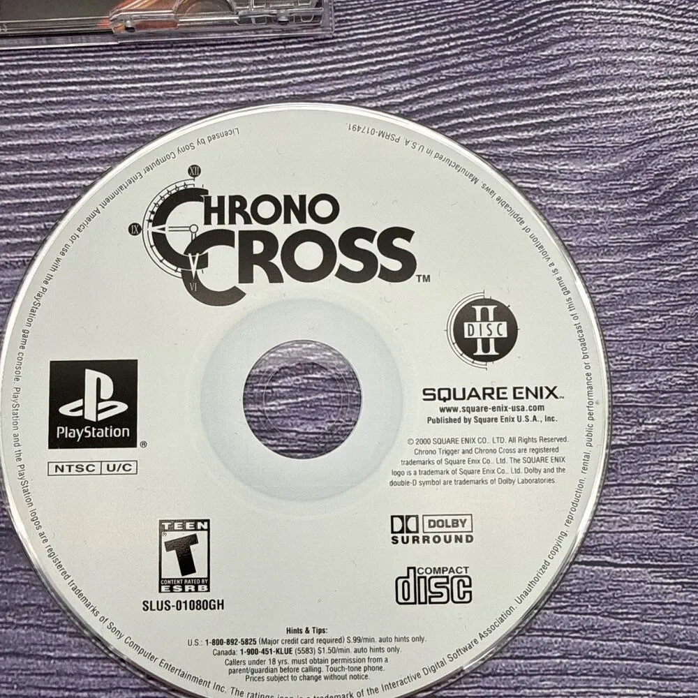 Chrono Cross Sony PlayStation 1 PS1 Greatest Hits Complete CIB